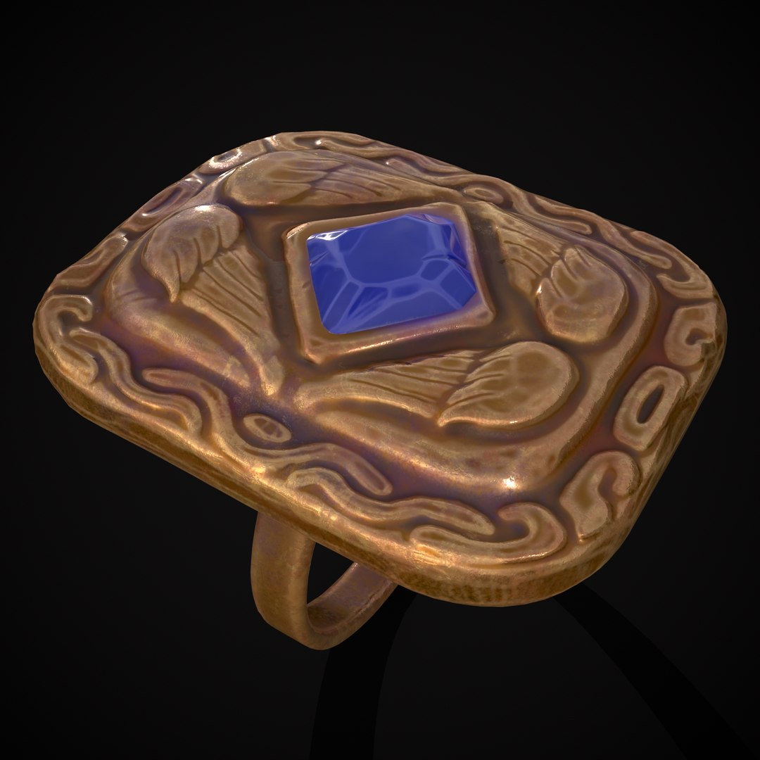 Medieval Angel Wing Ring 3D Model - TurboSquid 2034978