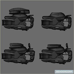 3d model set hf nu blasters