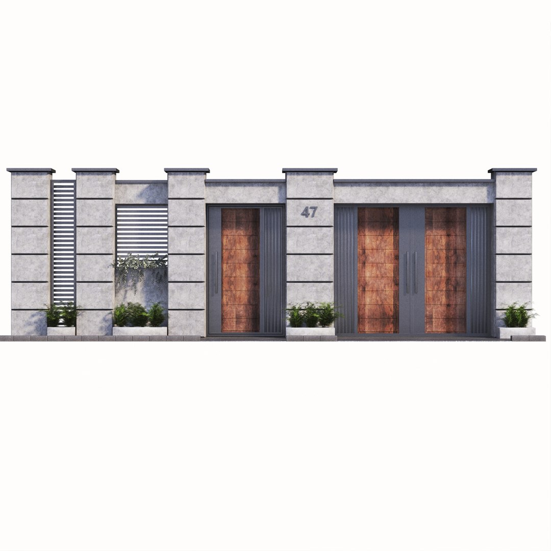 Fence facade model https://p.turbosquid.com/ts-thumb/XG/Kvn1mt/yS/3/jpg/1693381731/1920x1080/fit_q87/c8881009ce20805a235d7ac4e6a8efbc2493ade2/3.jpg