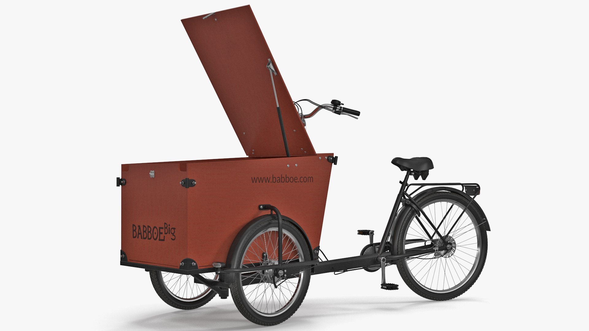 Babboe Transporter Cargo Bike Rigged 3D model preview