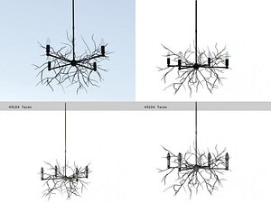 twig chandelier 3D model