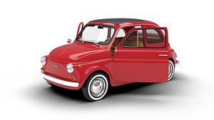 Fiat 500L 1969 HQ 3d model 3D model