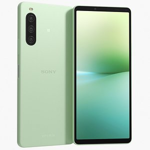 3D Sony Xperia 10 V Green model