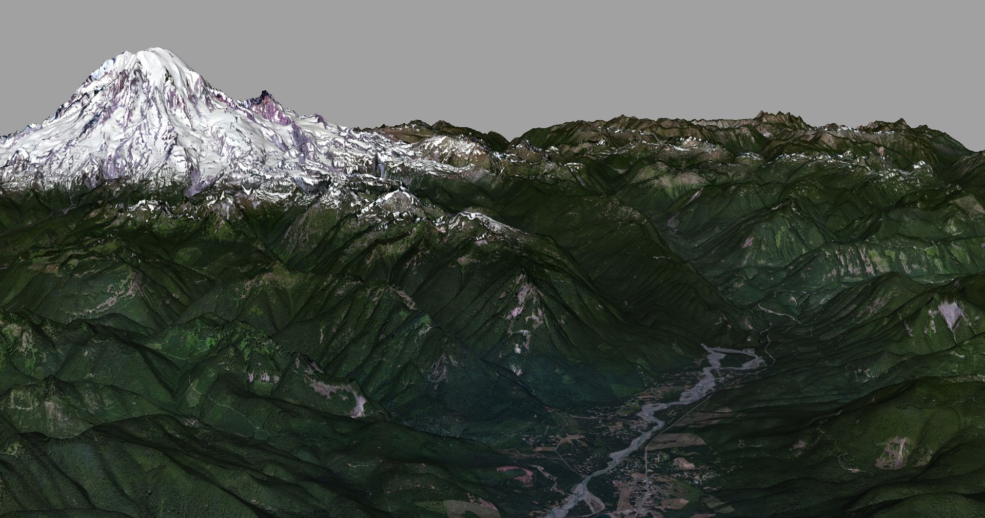 mesh mount rainier 3d x