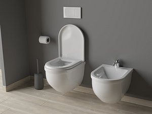3D model toilet pbr