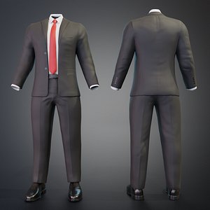 Men Formal Suit Animation and Game Ready