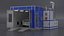 Automotive Paint Booth with Vehicle