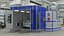 Automotive Paint Booth with Vehicle