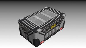 sci-fi bio container 2 3D model