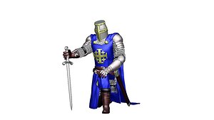 3D Order of the Holy Sepulcher of Jerusalem crusader Infantry 8