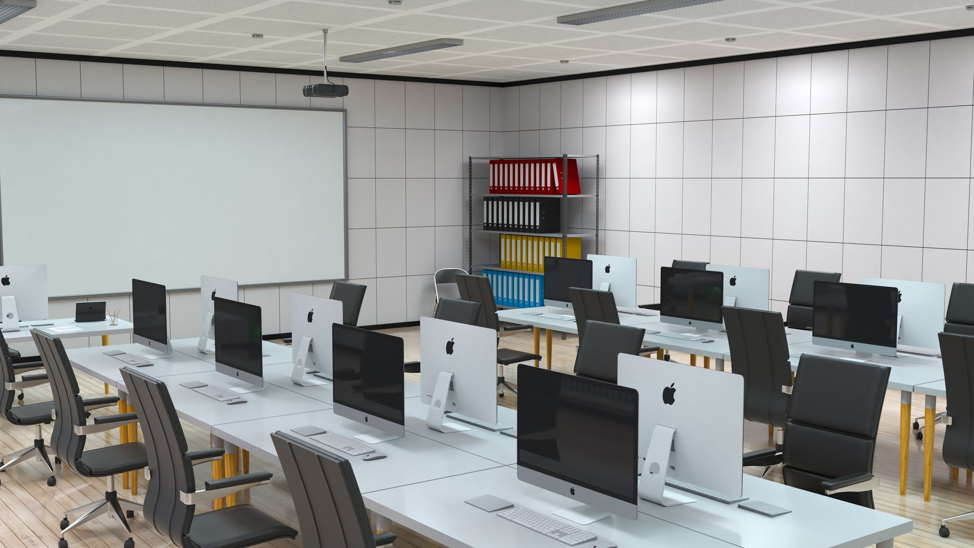 Computer Laboratory Classroom 3D Model - TurboSquid 2392653