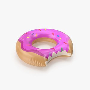 3D Giant Violet Top Donut Pool Float