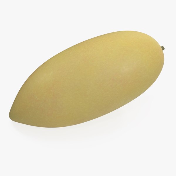 Pale Long Mango Fruit 3D model