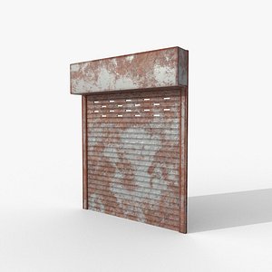 Metal rusty industrial door