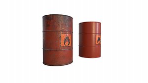 3D model Explosive Barrels