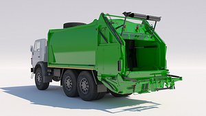 kamaz garbage truck 3D model
