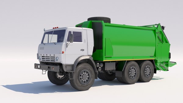 Camion Poubelle KAMAZ KO-415 Russe - Modèle Réduit 1/50 - Années 80 - Fait Main En Métal