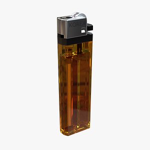 3D disposable cigarette lighter model