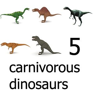 carnivorous dinos 3d model