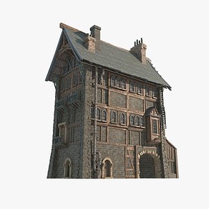 Large medieval buildings 3D model