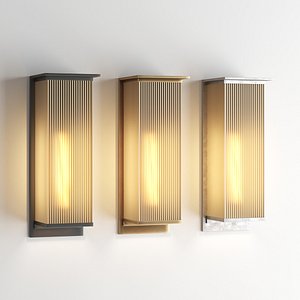 RHModern DOleron Box Sconce 3D