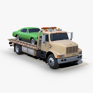 International 4900 Tow truck s01 2002