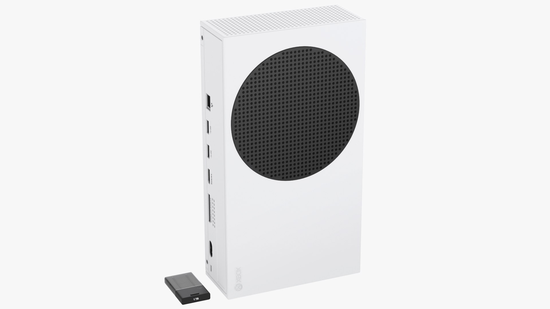 Microsoft Xbox Series S with Expansion Card 3D model preview