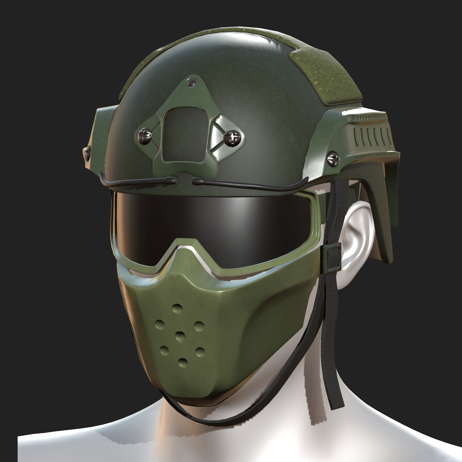 3D helmet mask - TurboSquid 1563357