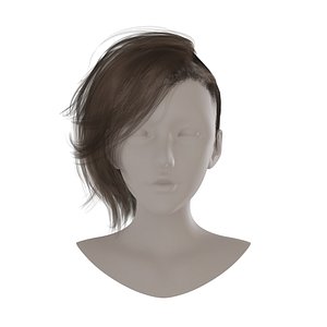 Realistic Side Shaved Short Hair Card And Groom Dual Format Pack