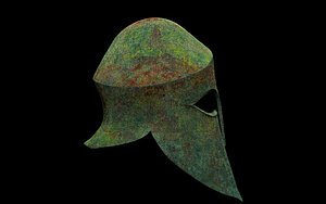 Ancient Greek Bronze Helmet Low-poly 3D model model