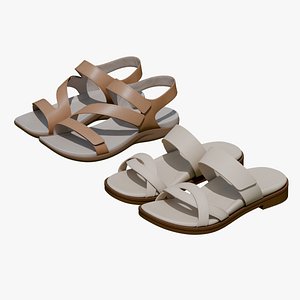Stylized Sandals Pack 3D