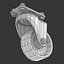 3D caster set wheel model