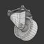 3D caster set wheel model
