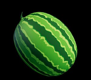 Cartoon Watermelon 3D