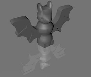 3d lego bat model