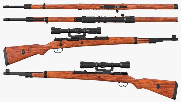 Mauser Kar98k Bolt Action Rifle Com Mira Modelo 3d Turbosquid 1653255