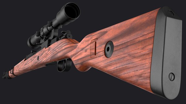 Modelo 3d Fusil De Cerrojo Con Visor Mauser Kar98k Turbosquid 1653255