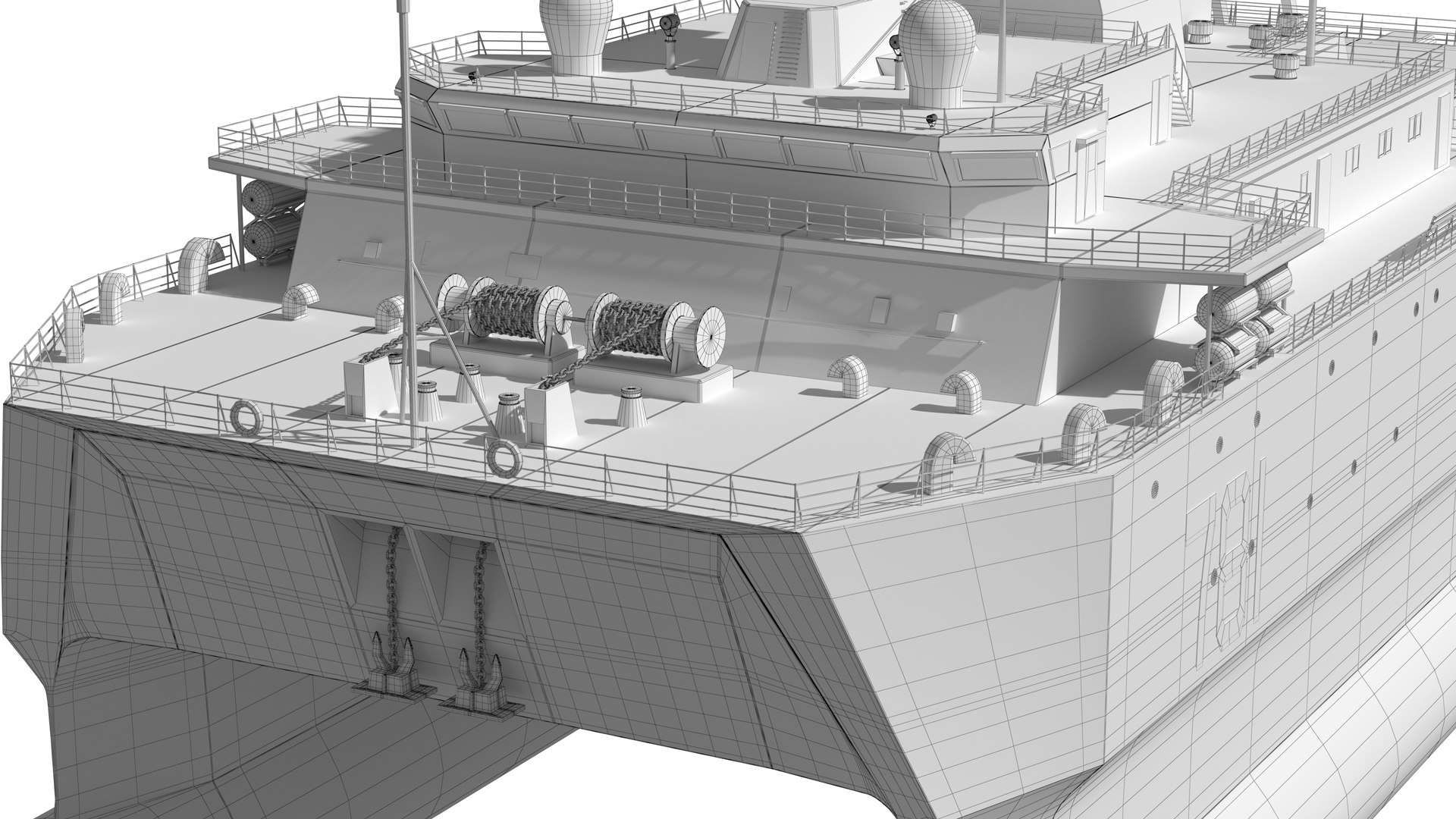 Chinese Navy 927 Marine Acoustic Surveillance Ship PLA Navy 3D Model ...