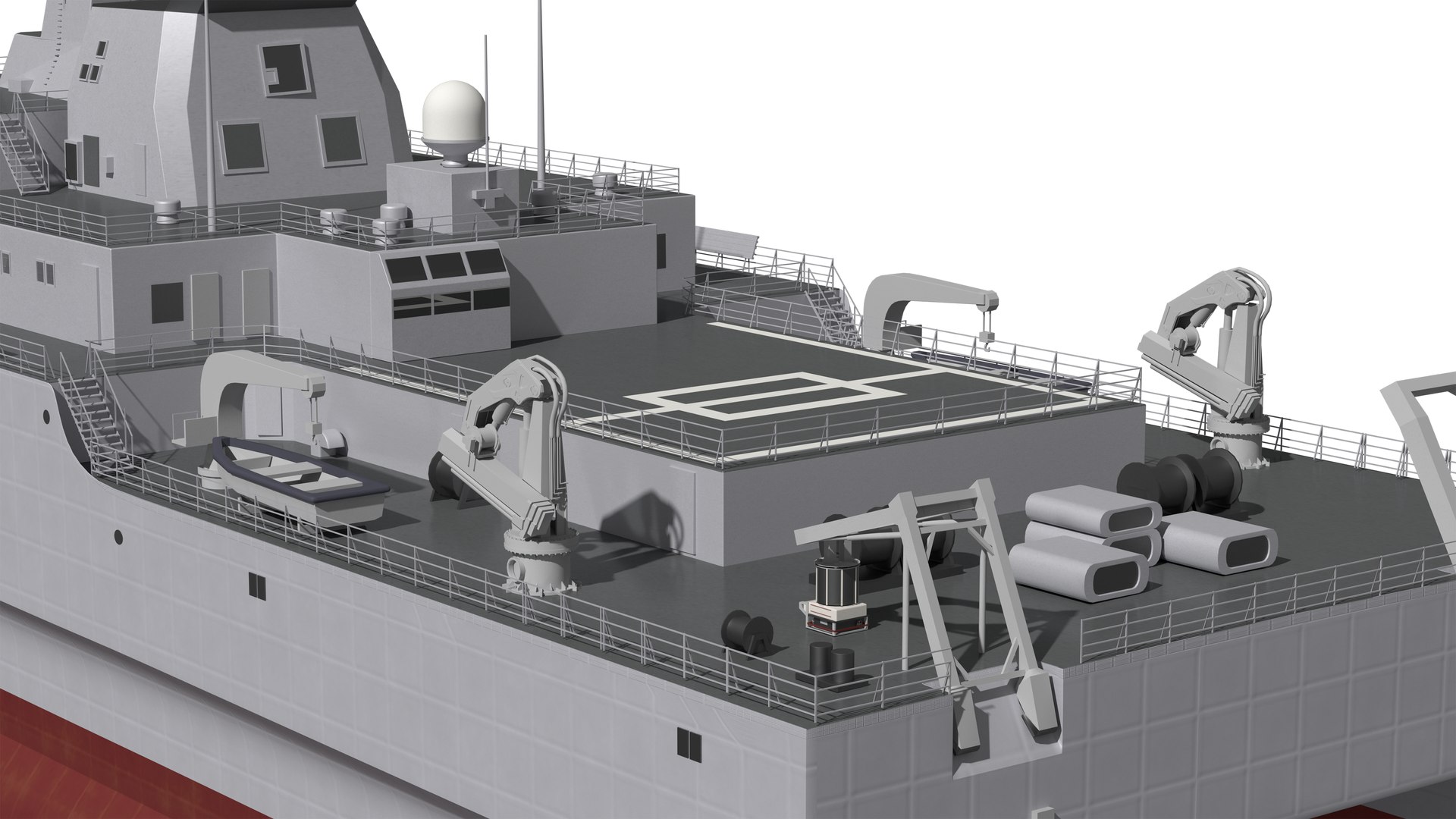 Chinese Navy 927 Marine Acoustic Surveillance Ship PLA Navy 3D Model ...