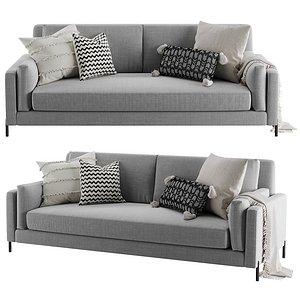 Sunpan Lonsdale Sofa Broderick Charcoal