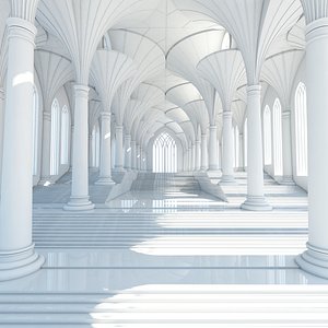 Futuristic Interior Scene