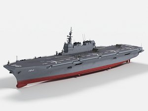 3D Izumo class multi-purpose destroyer model