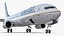 United Airlines Boeing 737-900 with Cabin and Doors
