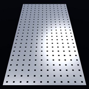 Perforated panel with 6 percent opening 25O110 3D model