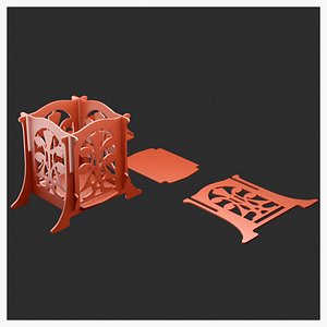 3D Puzzle - Open Wooden Crate Box