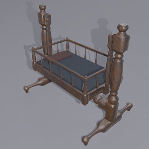 Antique Medieval Cradle