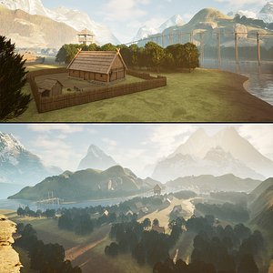Medieval Village UE5 3D