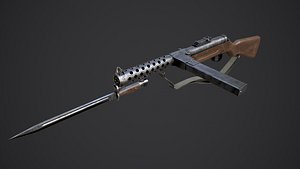 3D Schmeisser MP-28 Rifle Game Ready Weapon FPS Asset Low-poly 3D model