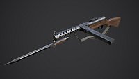 Schmeisser MP-28 Rifle Game Ready Weapon FPS Asset Low-poly