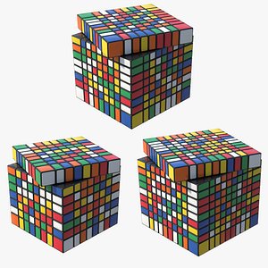 Rubiks Cube 4x4 free 3D model